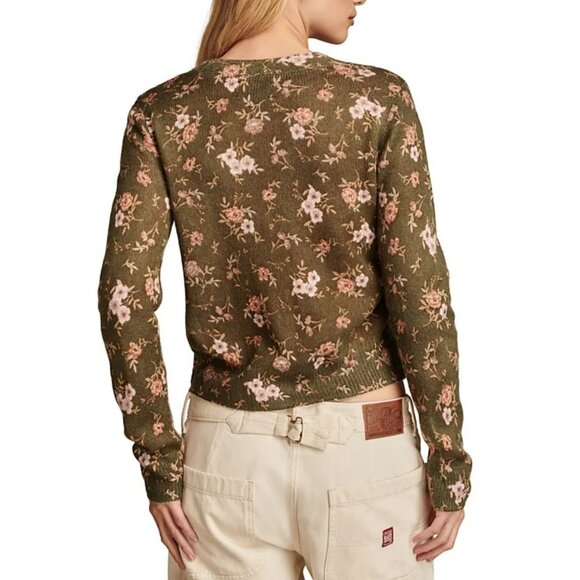 Lucky Brand Women's Floral Print Button-Front Cardigan Size S - Picture 3 of 12